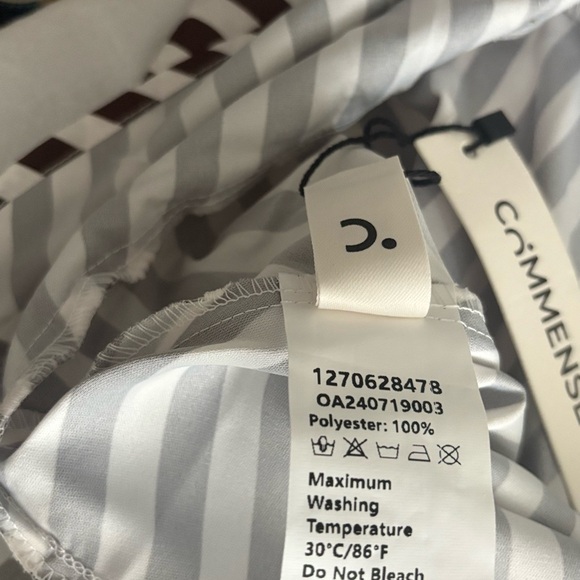 Commense Brown and White Striped Dress - Picture 6 of 6